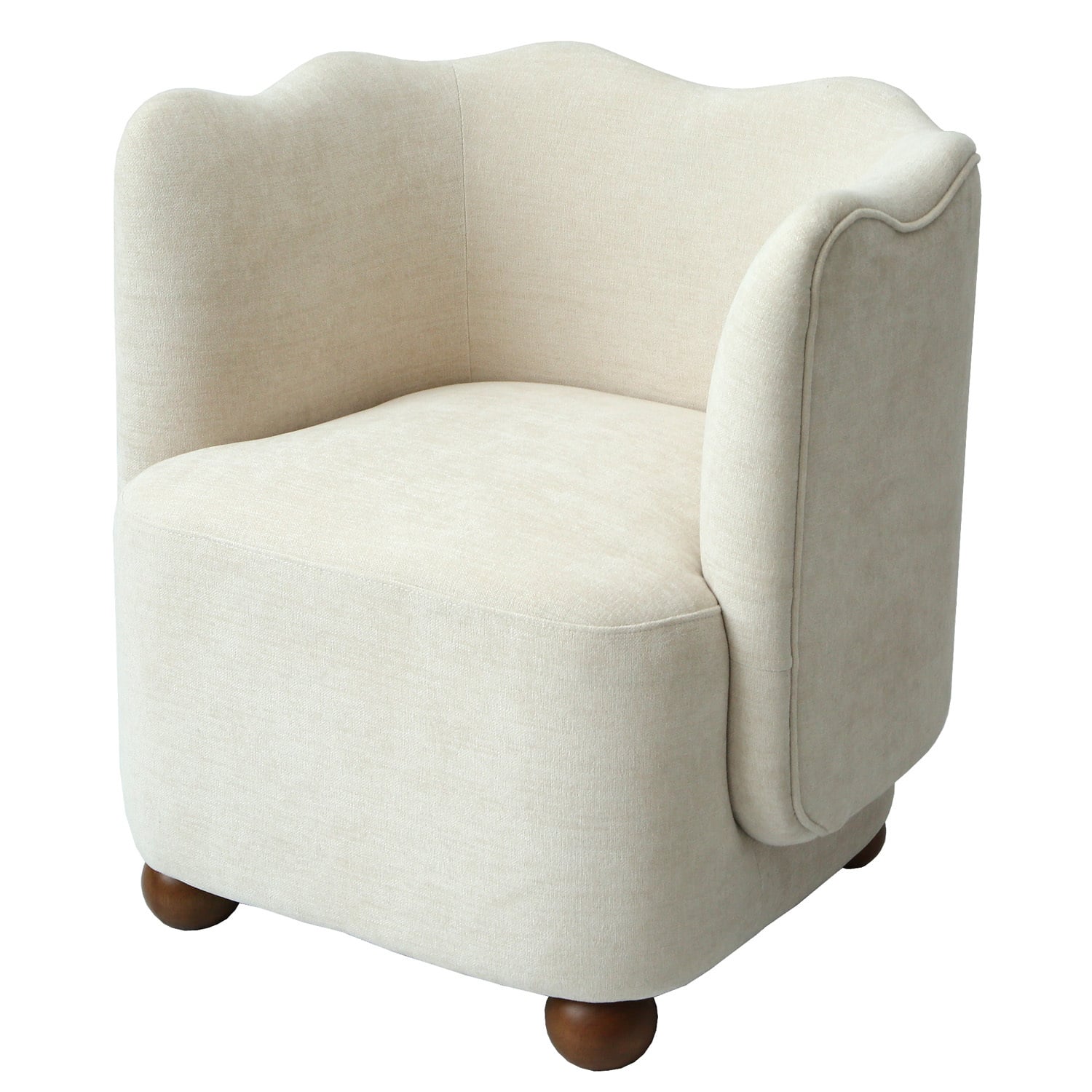 Saylor Wavy Upholstered Armchair