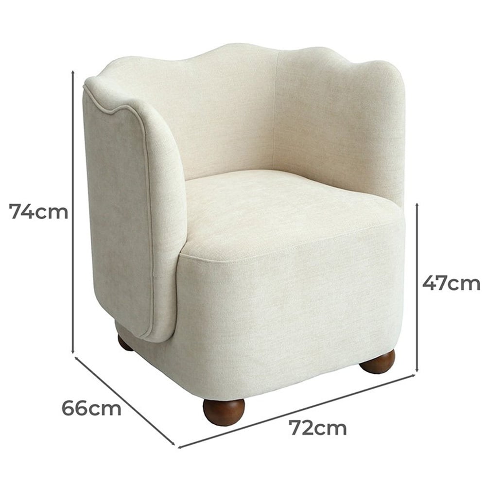 Saylor Wavy Upholstered Armchair