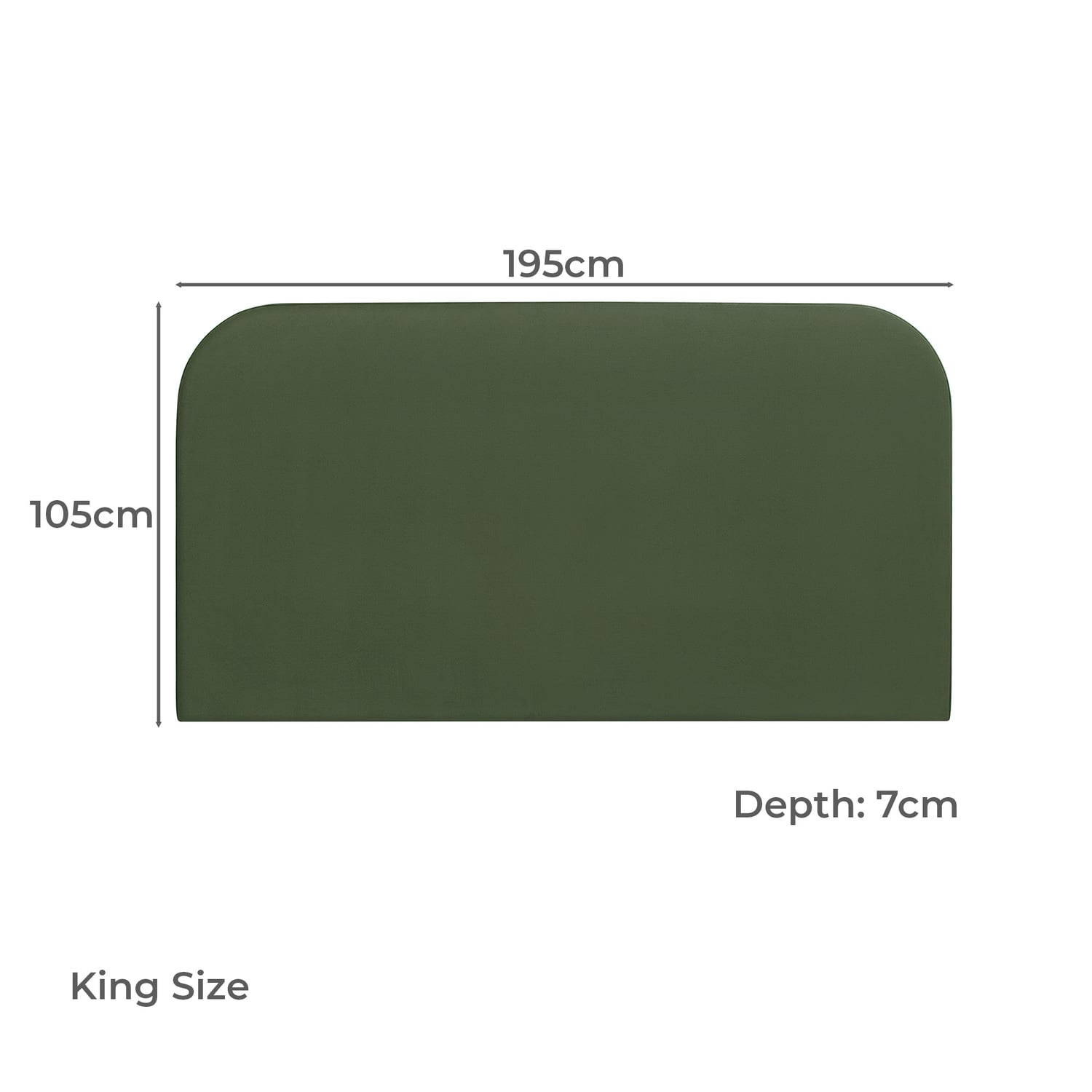 Forest Green Alpha Velvet Bedhead