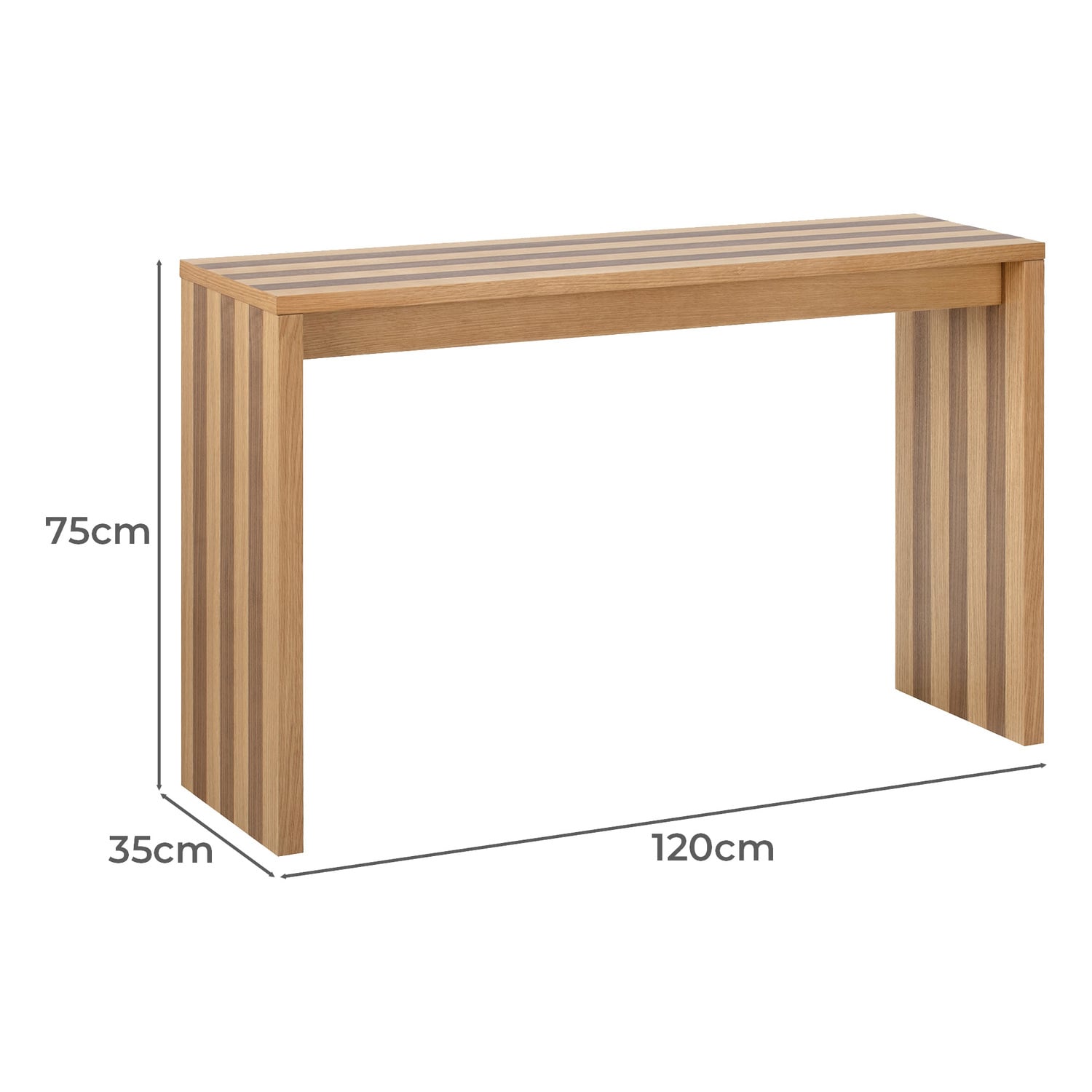 Sienna Stripe Console Table