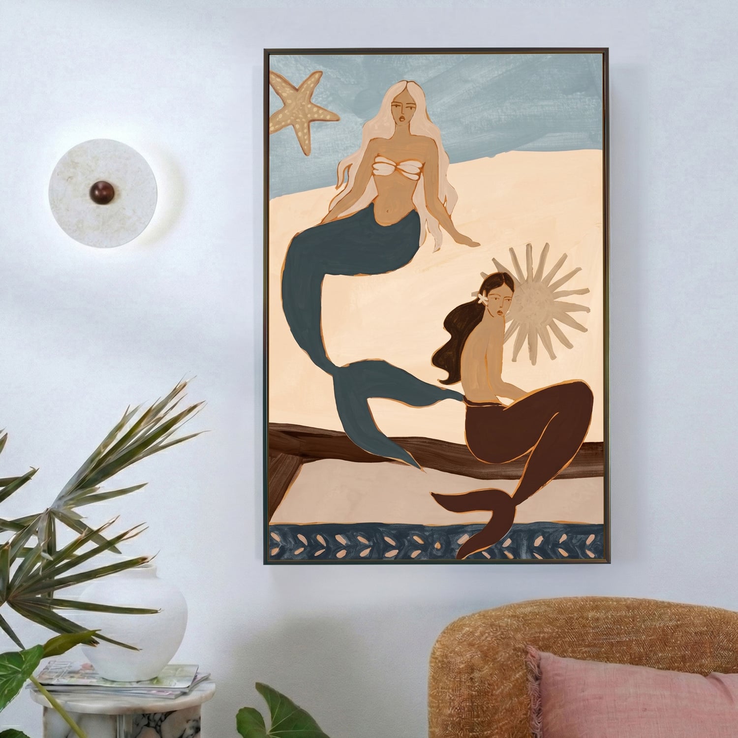 Saltwater Sisters Framed Canvas Wall Art