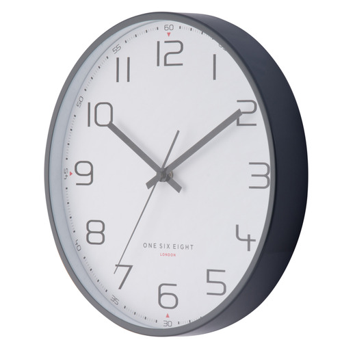 Cool Grey Carmen Metal Wall Clock