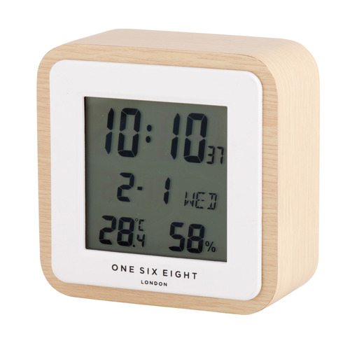 OneSixEightLondon Wooden Digital Alarm Clock & Reviews | Temple & Webster