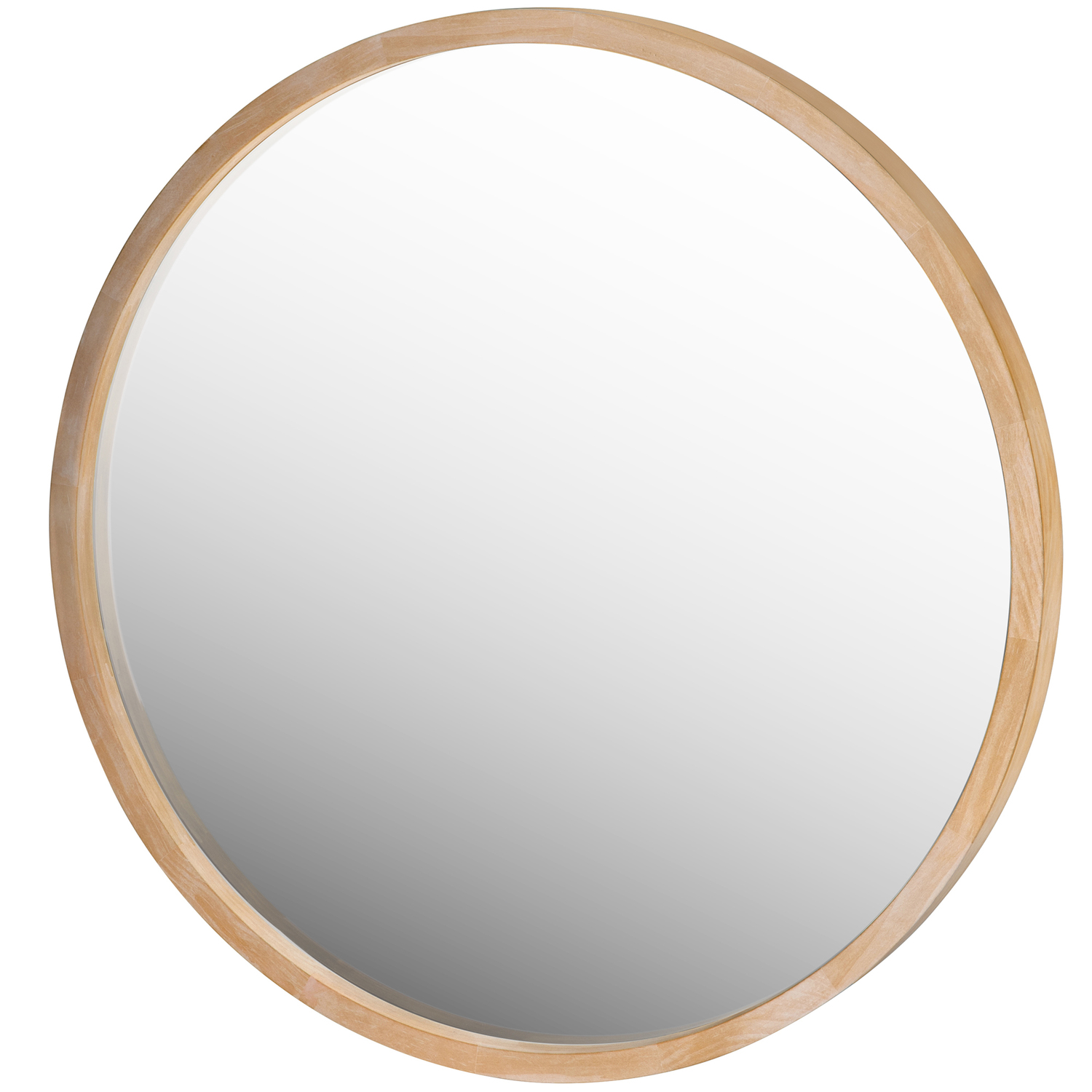 Tina Round Wooden Mirror