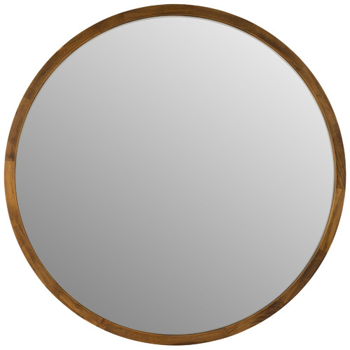Tina Round Wooden Mirror