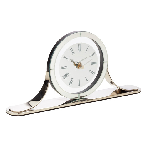 Hamptons Glass Mantel Clock