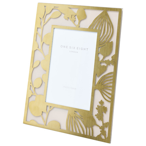 Floral 6 x 4" Glass Photo Frame