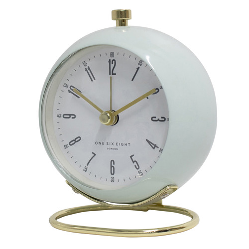 OneSixEightLondon Grace Metal Silent Alarm Clock Temple & ster