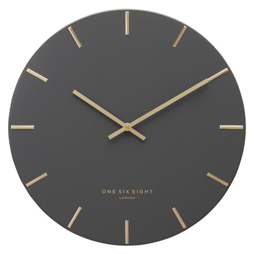 Charcoal Luca Silent Wall Clock