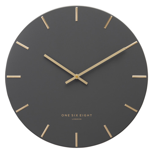 Charcoal Luca Silent Wall Clock