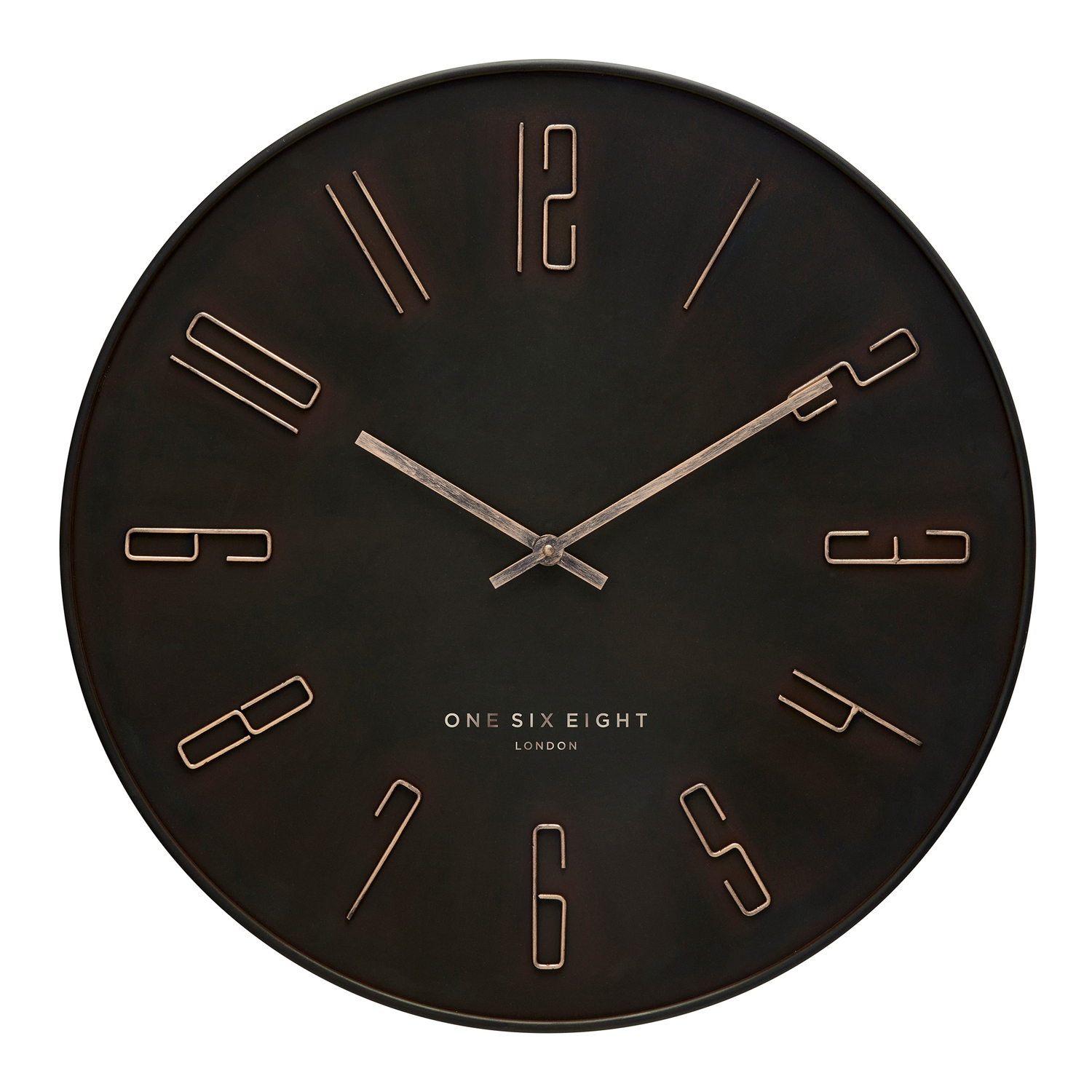60m Charcoal Barcelona Silent Wall Clock