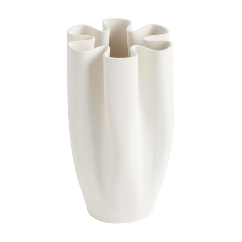 White Aurora Ceramic Vase