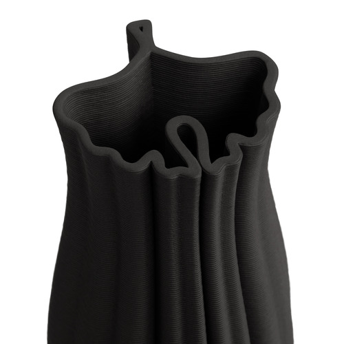 Black Ava Ceramic Vase