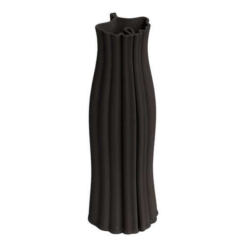 Black Ava Ceramic Vase