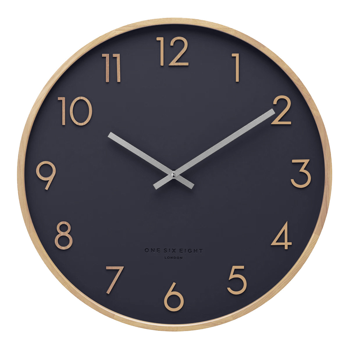 Navy Scarlett Silent Wall Clock