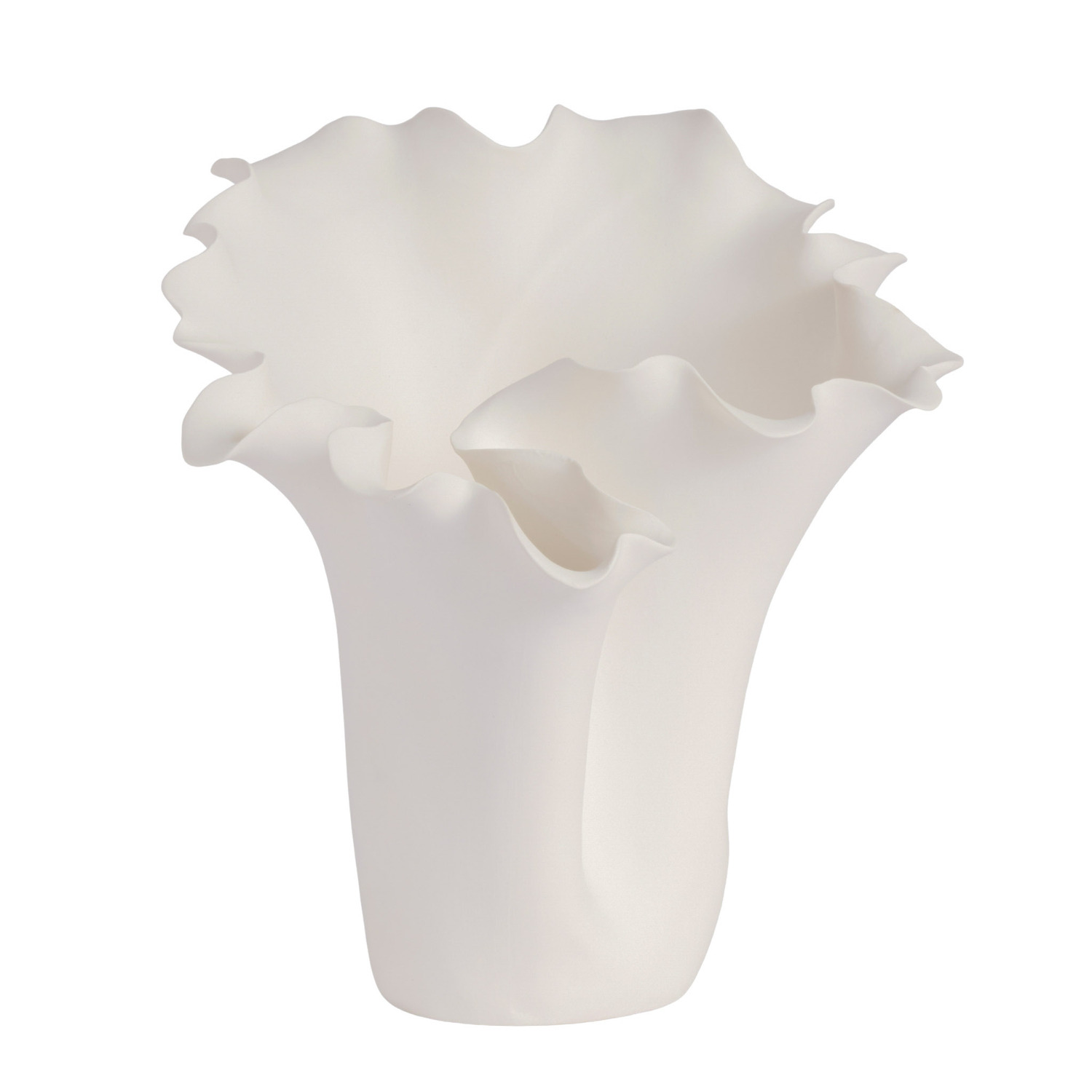 White Megan 27cm Ceramic Vase