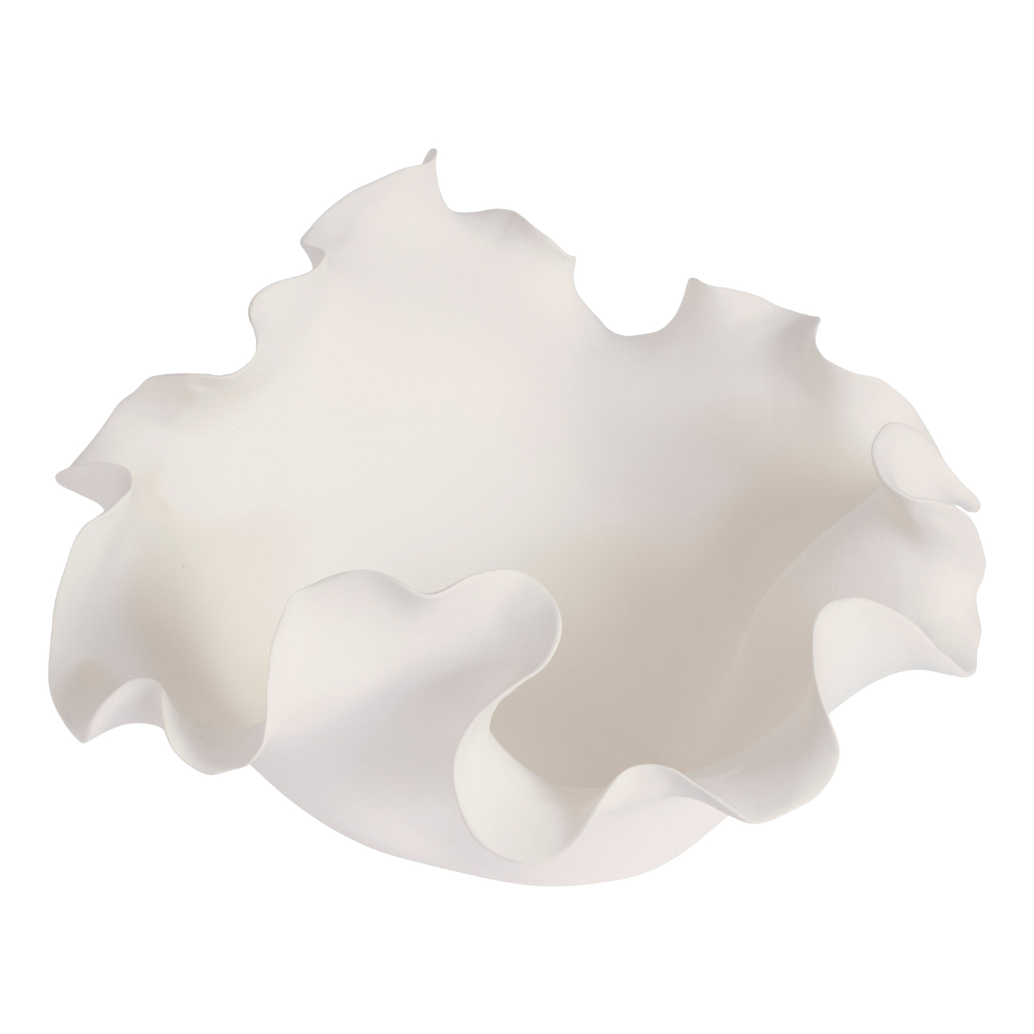 White Heather 33cm Ceramic Fruit Bowl