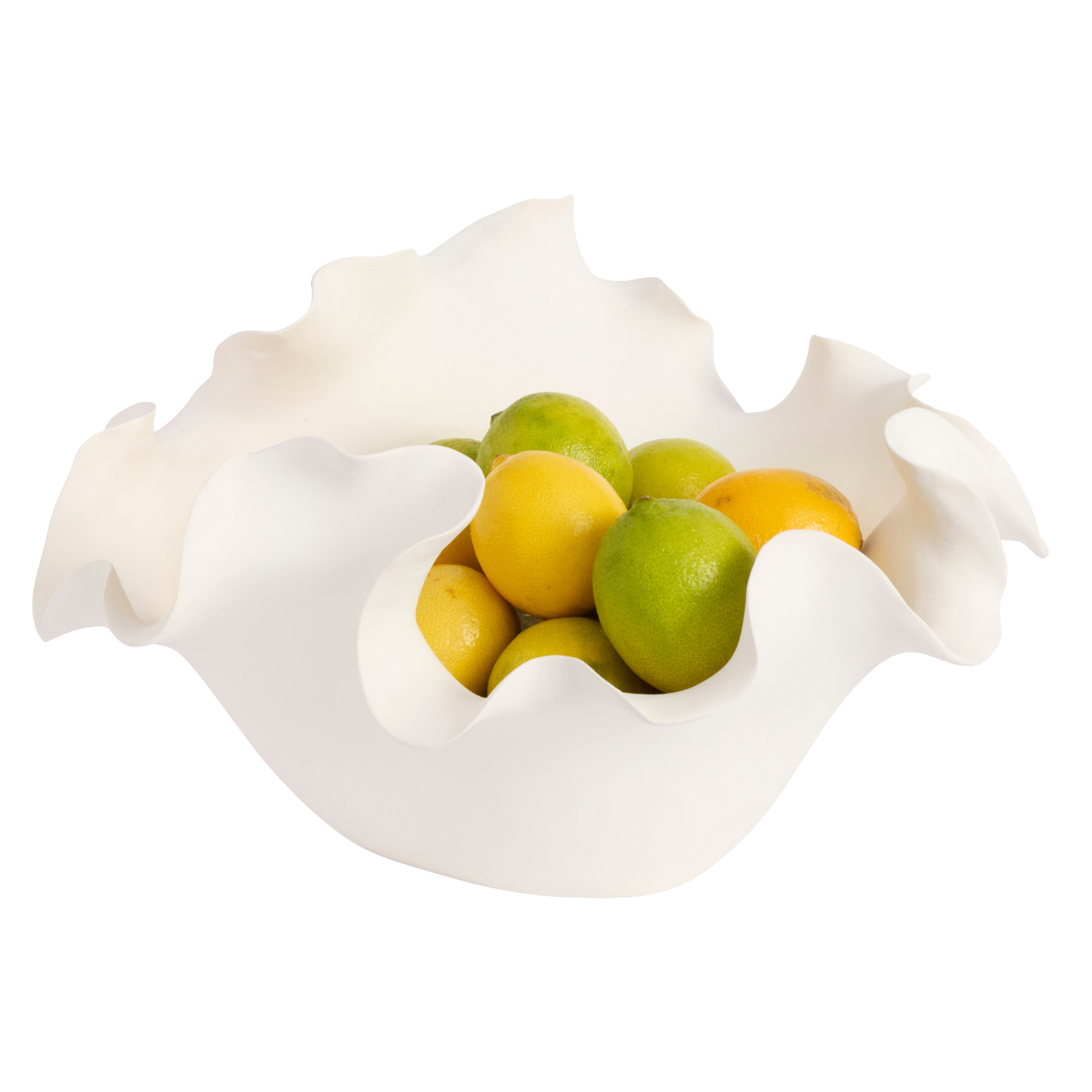White Heather 33cm Ceramic Fruit Bowl