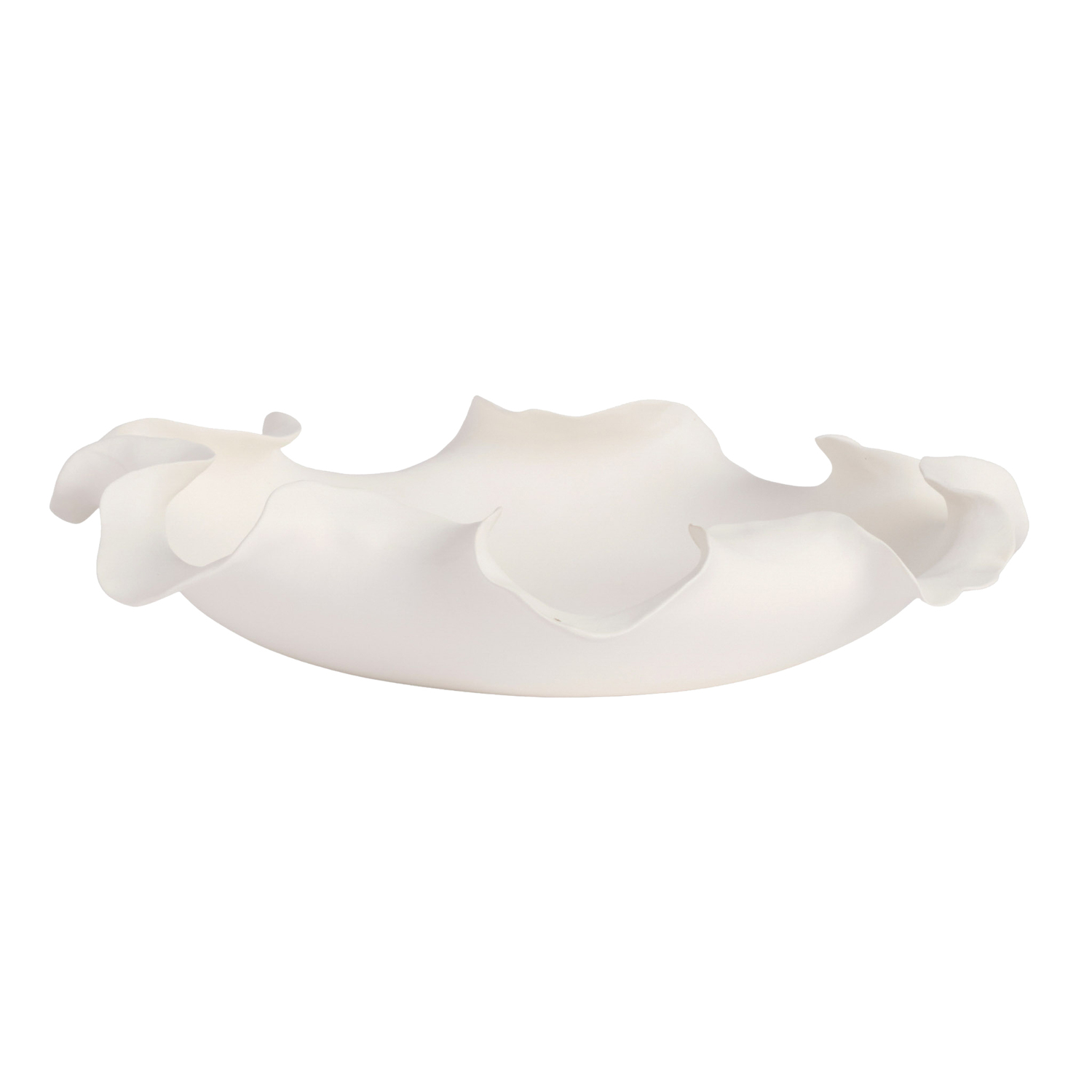 White Lottie 34cm Ceramic Bowl