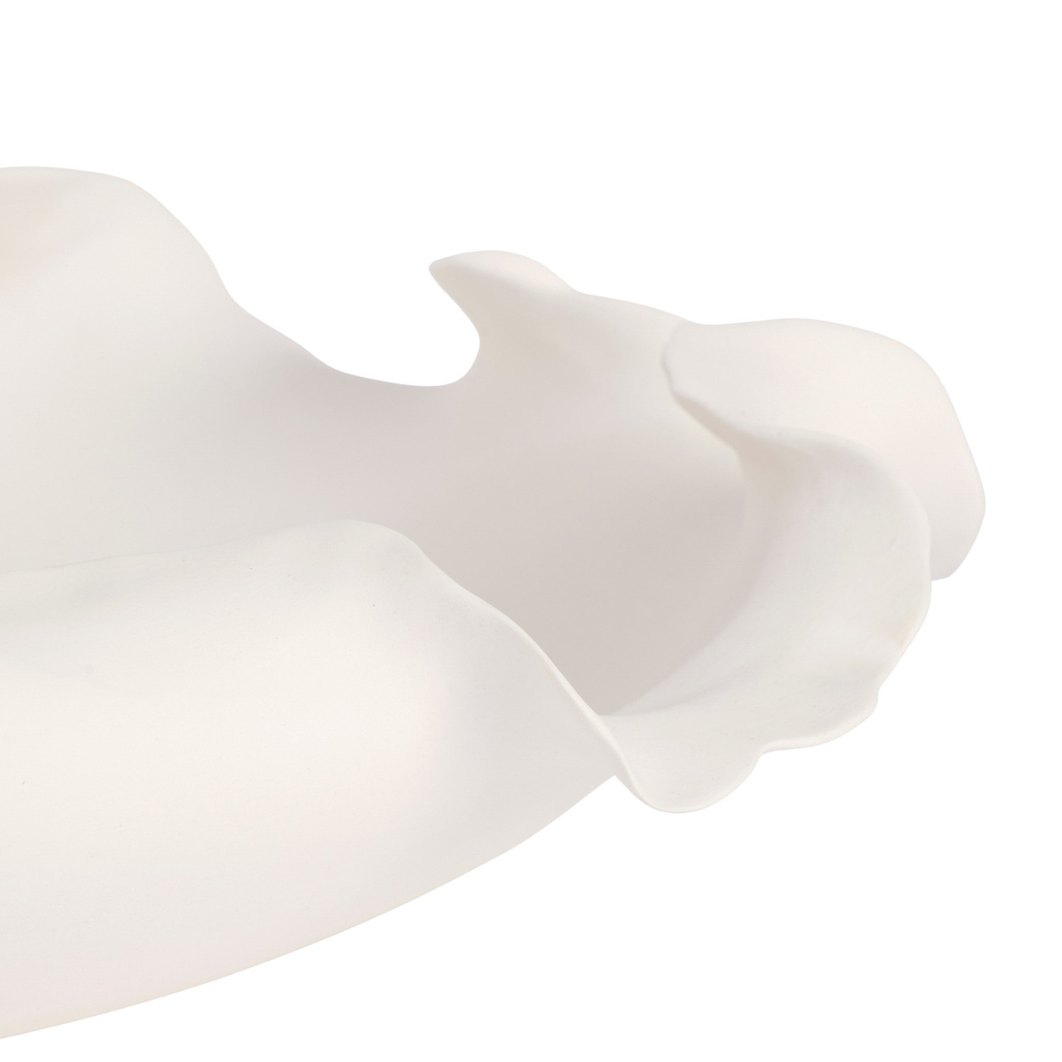 White Lottie 34cm Ceramic Bowl