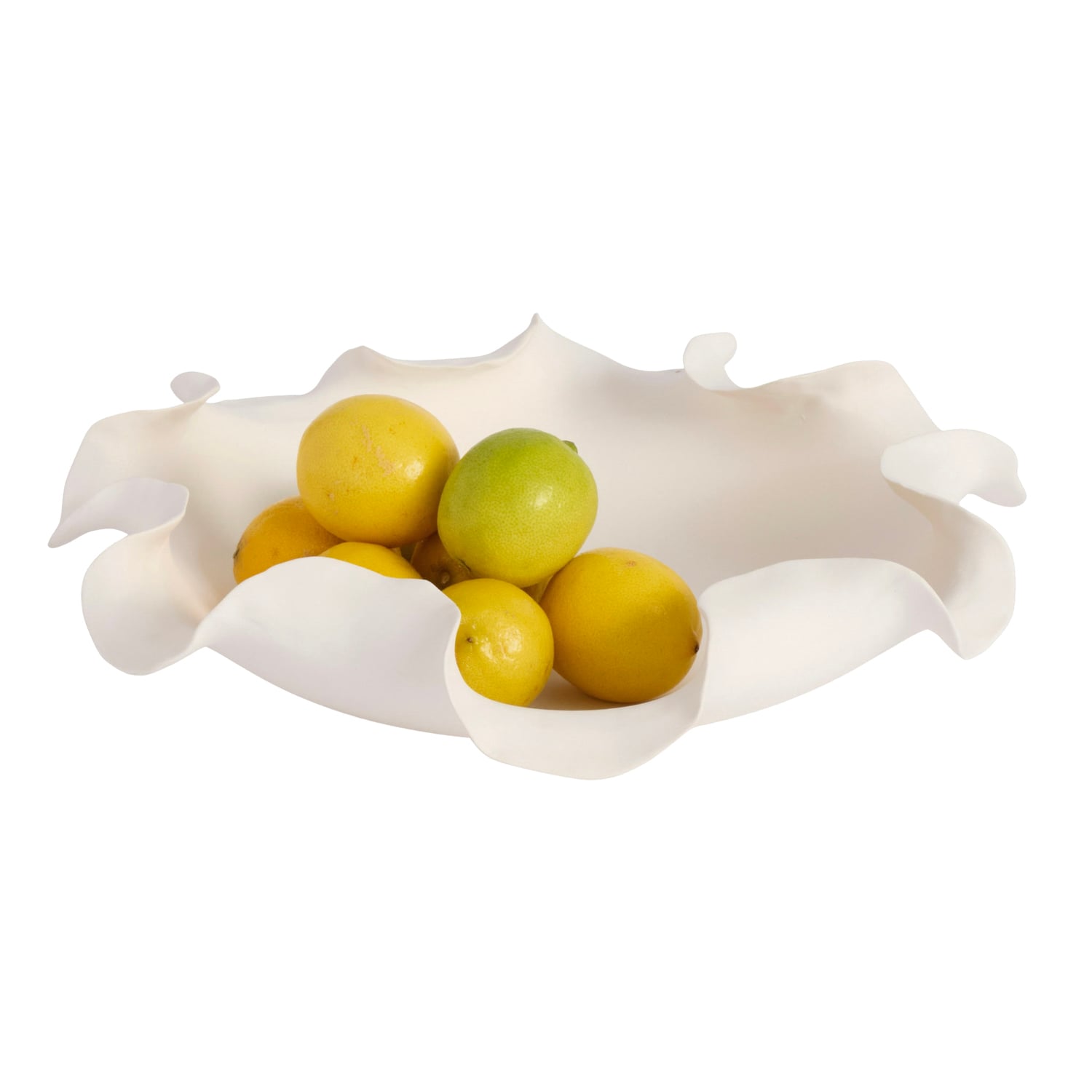White Lottie 34cm Ceramic Bowl