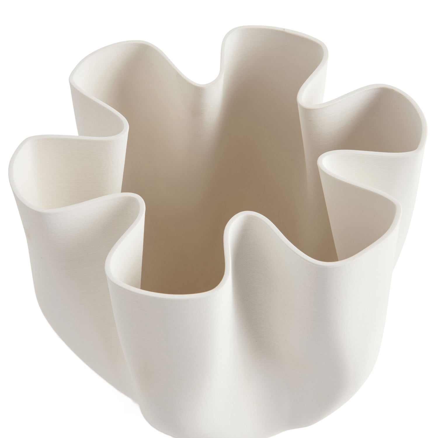 44cm White Bailey Ceramic Vase