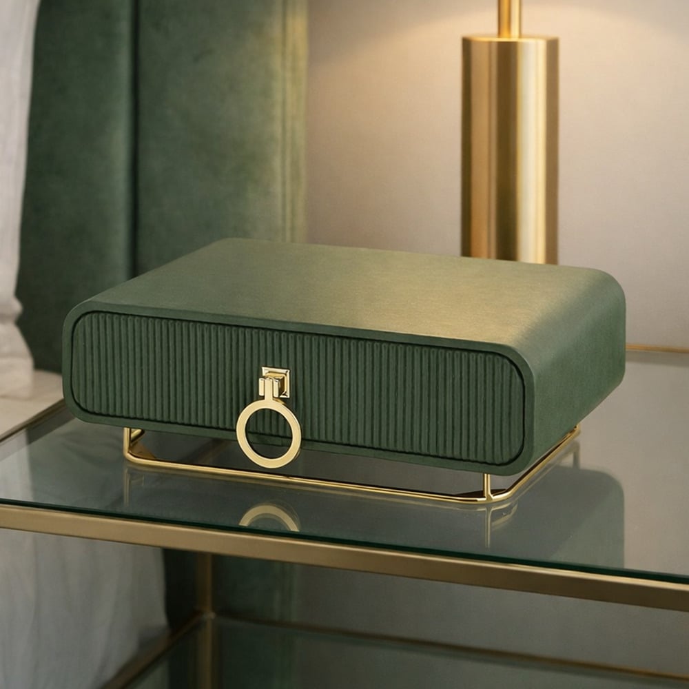 Camille Faux Leather Jewellery Box