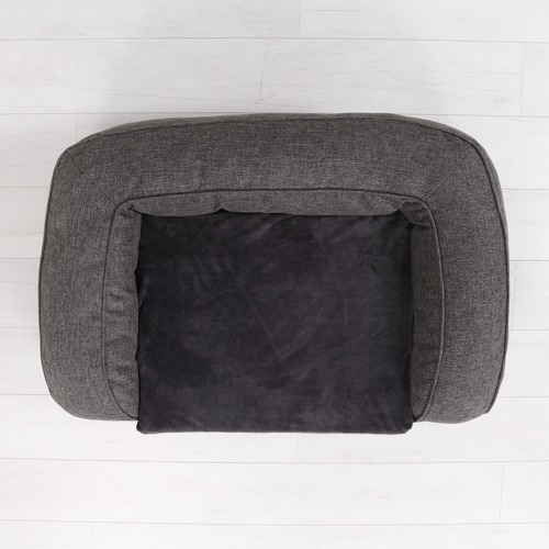 Dark Grey Pet Bolster Sofa