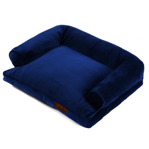 CharliesPetProduct Corduroy Dog Sofa Bed Temple & ster