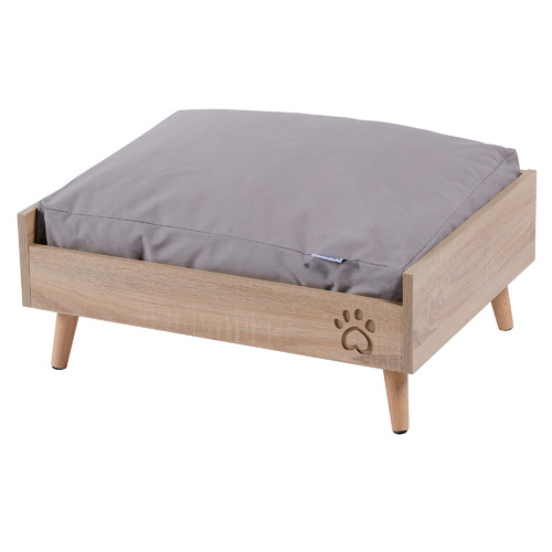 Contemporary Pine Wood Pet Bed