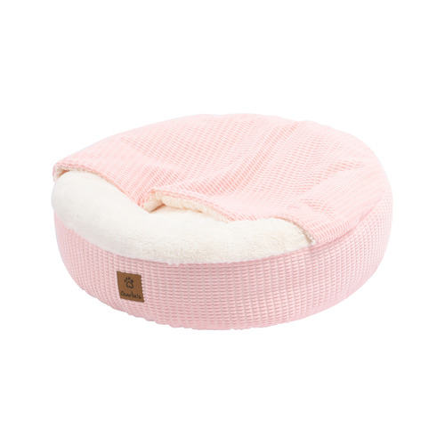CharliesPetProduct Snookie Hooded Donut Dog Bed Temple & ster