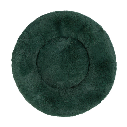 Eden Green Donut Faux Fur Pet Bed