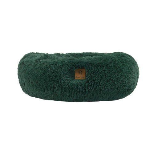 Eden Green Donut Faux Fur Pet Bed