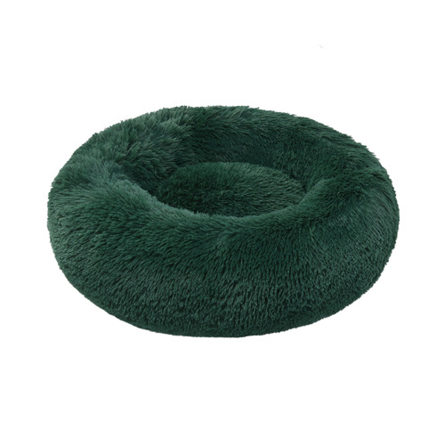 Eden Green Donut Faux Fur Pet Bed