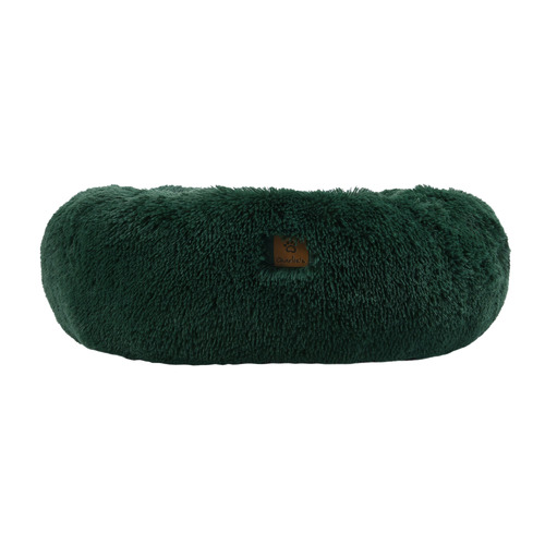 Eden Green Donut Faux Fur Pet Bed