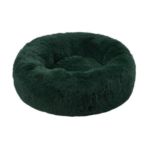 Eden Green Donut Faux Fur Pet Bed