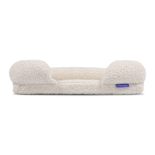 Teddy Fleece Bolster Pet Bed