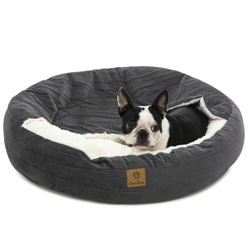 Snookie-Hooded-Corduroy-Dog-Bed-50005