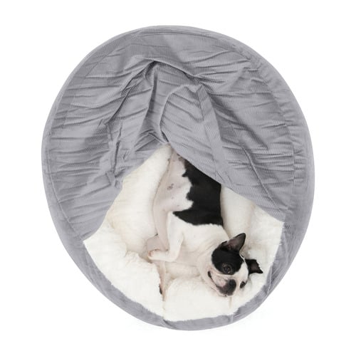Snookie-Hooded-Corduroy-Dog-Bed-50005