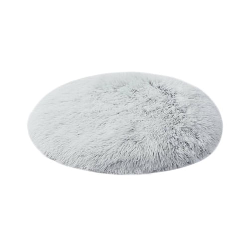 Shaggy-Faux-Fur-Round-Pet-Mat