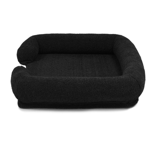 Boucle-and-Memory-Foam-Dog-Sofa-Bed