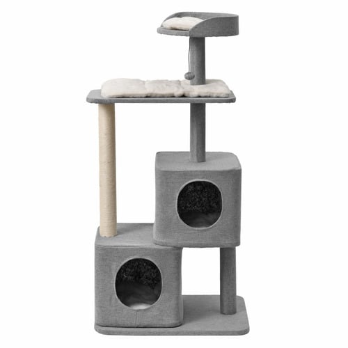 Wabi Sabi Double Cubby Cat Tree Scratcher