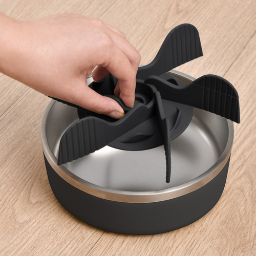 Balto Stainless Steel Dog Bowl with Slow Feeder Insert