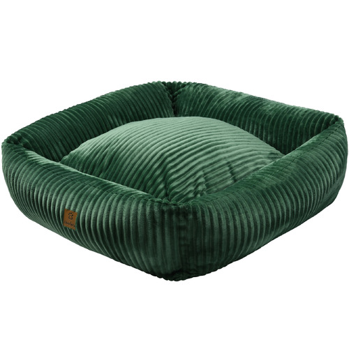 Eden Green Ascher Plush Corduroy Pet Bed