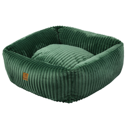 Eden Green Ascher Plush Corduroy Pet Bed