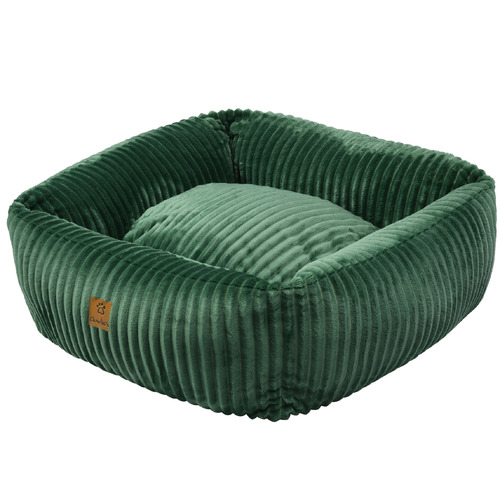 Eden Green Ascher Plush Corduroy Pet Bed