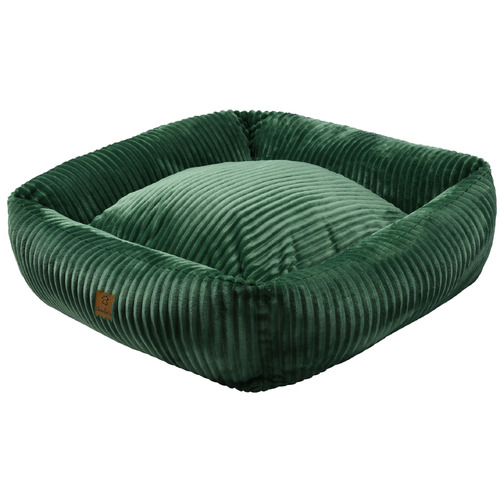 Eden Green Ascher Plush Corduroy Pet Bed