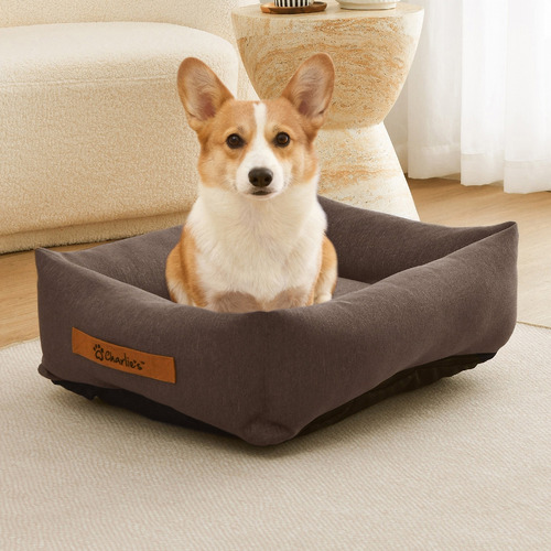 Brody Linen-Look Dog Bed