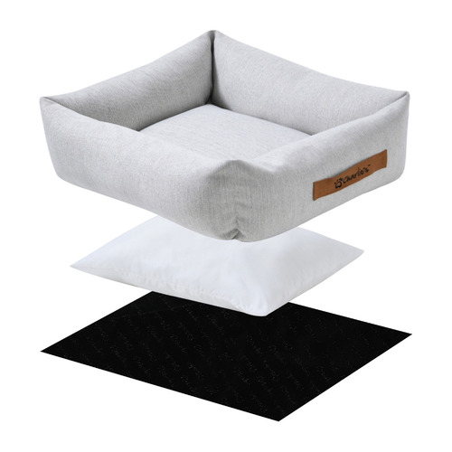 Brody Linen-Look Dog Bed