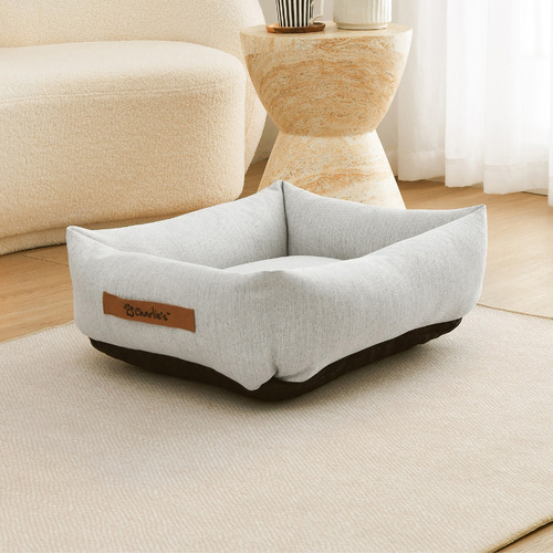 Brody Linen-Look Dog Bed
